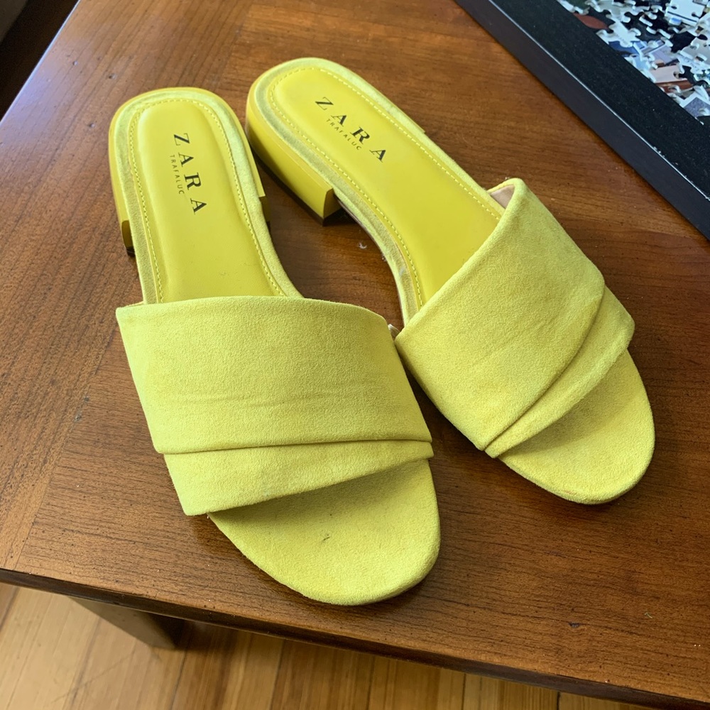 ZARA yellow sandals